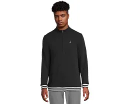 Толстовка TravisMathew Happier Hour 1/4 Zip с логотипом TM и контрастными полосками