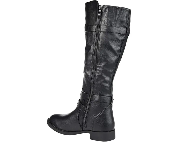 Мото-ботинки Journee Collection Bite с ремешками и пряжками ниже колена