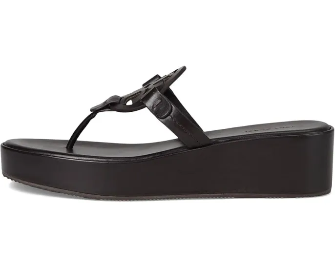 Босоножки Tory Burch Miller Wedge 25Mm на платформе с кожаным верхом