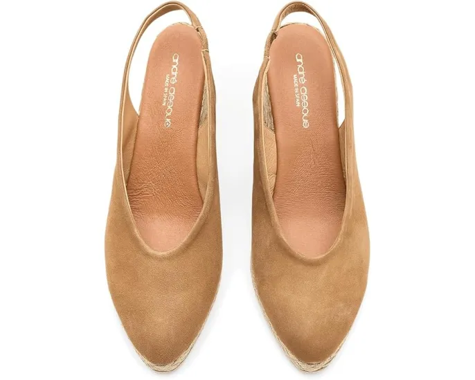 Босоножки-танкетки Andre Assous Pamala с платформой из рафии