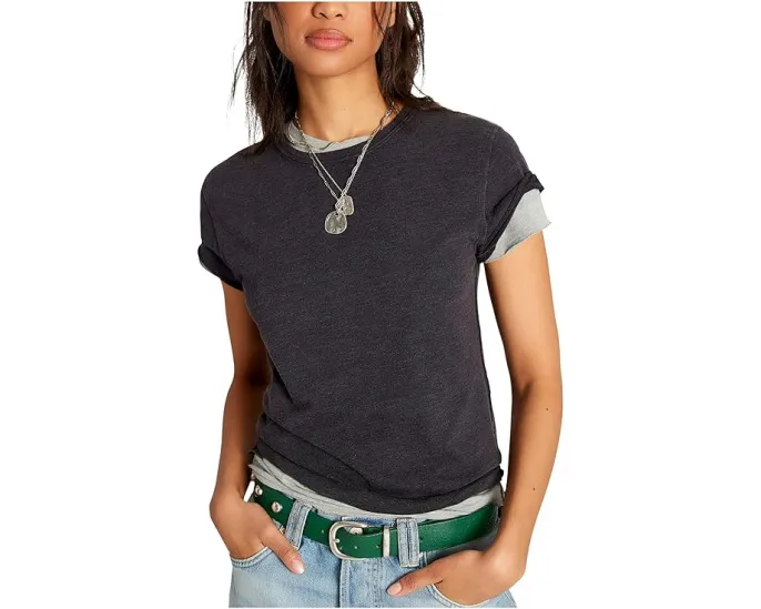 Футболка Free People Nova из переработанного хлопка и полиэстера