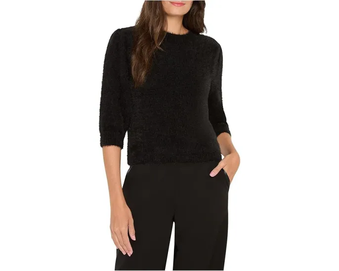 Свитер NIC+ZOE Cozy Chic с пушистой пряжей и объемными рукавами