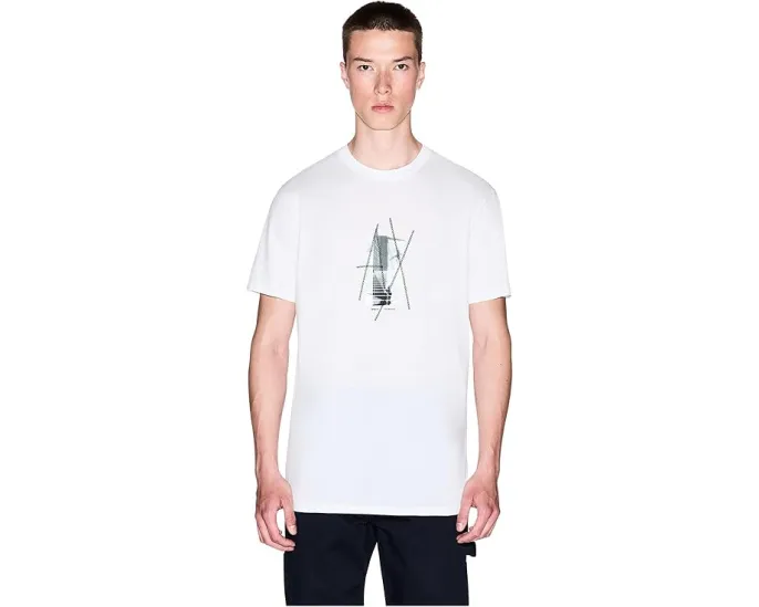 Хлопковая футболка Armani Exchange с графическим принтом