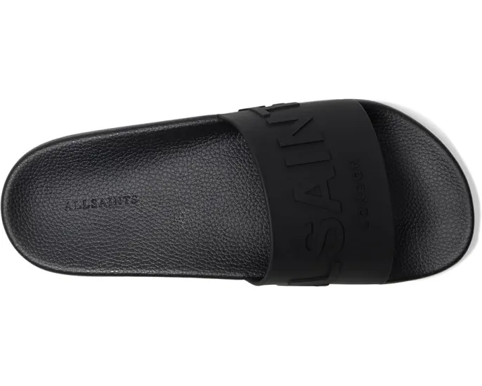 Сандалии AllSaints Biggy Slider с резиновым верхом и стелькой из ЭВА