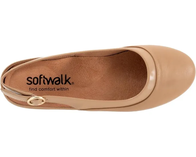 Туфли SoftWalk Sheffield из кожи с застежкой на пряжку и съемной стелькой