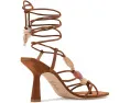 Босоножки Majorca Wrap Sandals 85 на шпильке с запахом и разноцветными камнями