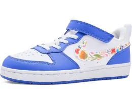 Кроссовки Nike Kids Court Borough Low FL с кожаным верхом и липучкой