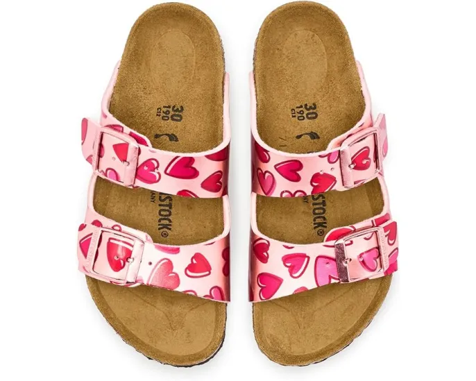 Детские сандалии Birkenstock Kids Arizona Printed с принтом и пробковой стелькой