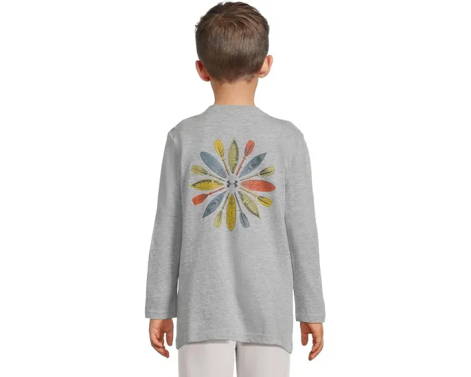 Футболка Under Armour Kids Outdoor Ocean с длинными рукавами и принтом