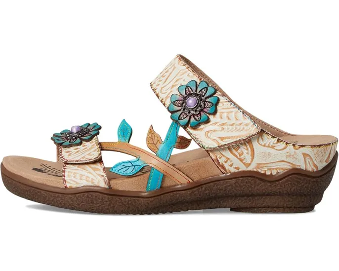 Сандалии Aymee с ручной росписью и стразами на липучках L'Artiste by Spring Step