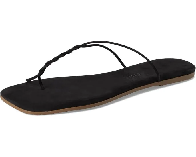 Сандалии Simone с квадратным носком и переплетенным ремешком из замши TKEES