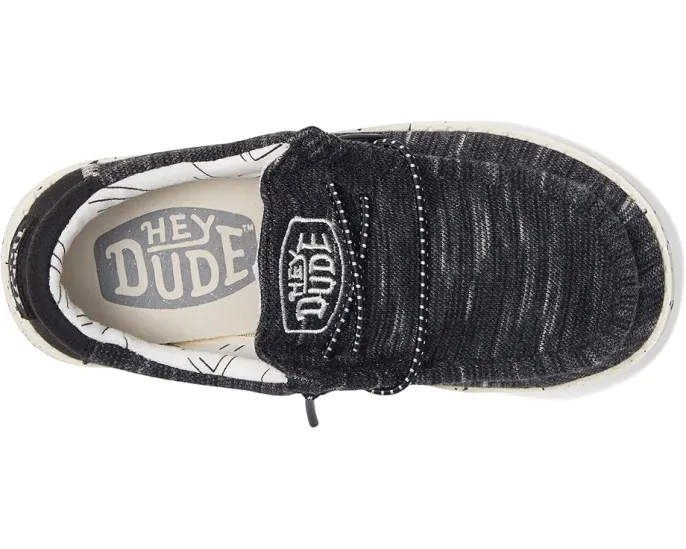 Лоферы Hey Dude Wally Stretch для малышей с текстильным верхом