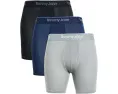 Набор из 3 боксеров Tommy John Luxe Rib с длиной 15 см и широким поясом