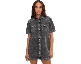 Джинсовое платье AllSaints Rock Denim с накладными карманами