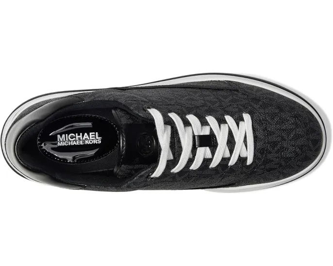 Кроссовки MICHAEL Michael Kors Hayes Lace Up на платформе с металлическим ПВХ верхом