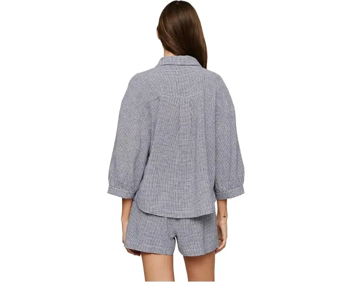 Шорты Eberjey свободного кроя из льняной смеси