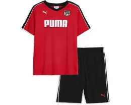 Puma Детский комплект из футболки с принтом и шорт из интерлока