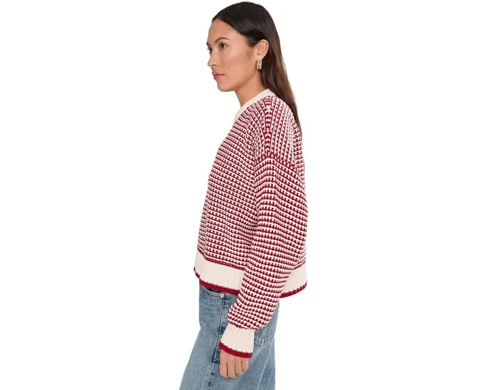 Свитер Madewell Joanna Textured Stitch Cotton Pullover с рельефной вязкой