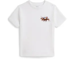 Футболка Polo Ralph Lauren Kids из хлопкового джерси с вышитым логотипом Triple-Pony