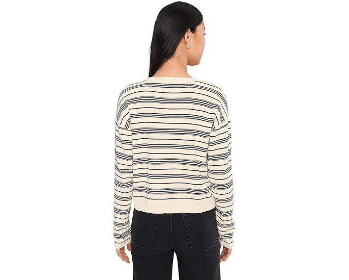 Свитер 525 america Vivienne Stripe Drop Shoulder Henley с полоской и планкой