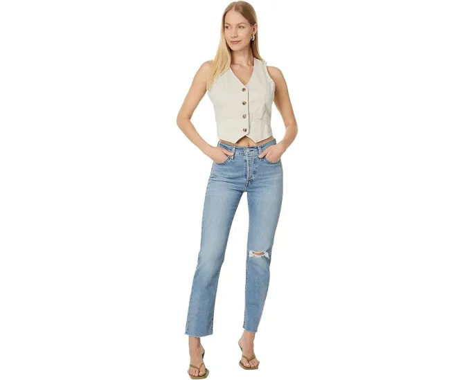 Джинсы прямого кроя Levi's® Wedgie Straight с завышенной талией и светлым оттенком