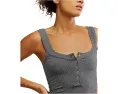 Топ Free People Clean Slate Henley без рукавов с планкой на пуговицах