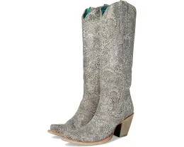 Ботинки Corral A4482 с серебряной вышивкой и острым носком