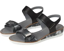 Сандалии David Tate Civic на платформе с ремешками на липучке и принтом