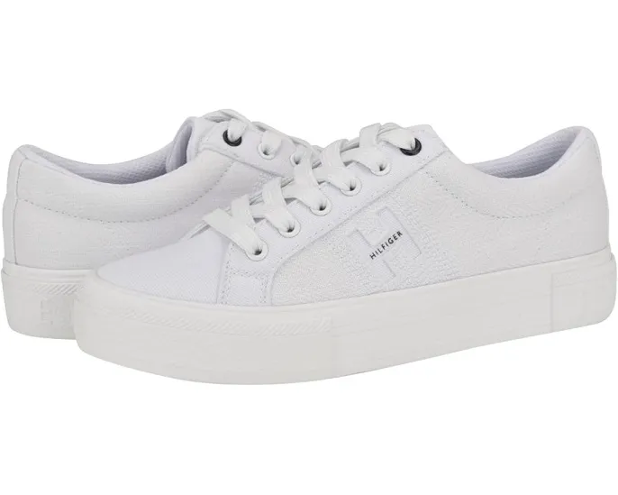 Tommy Hilfiger Aconia кроссовки из холста с тисненым логотипом и резиновой подошвой