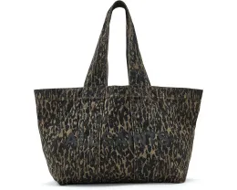 Izzy Leopard Denim Tote