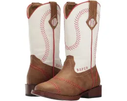 Детские ковбойские сапоги Roper Kids Baseball с бейсбольным принтом