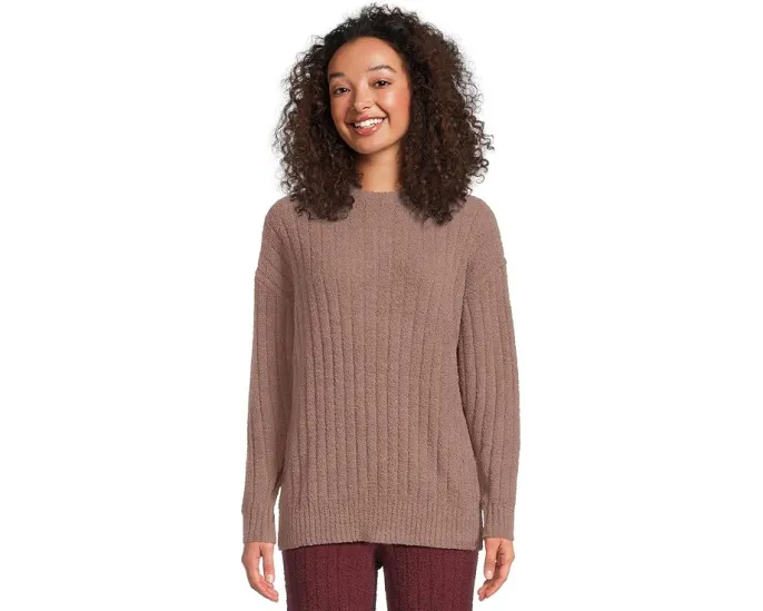 Свитшот оверсайз UGG Riz Top Rib с рельефной резинкой и удлиненными рукавами