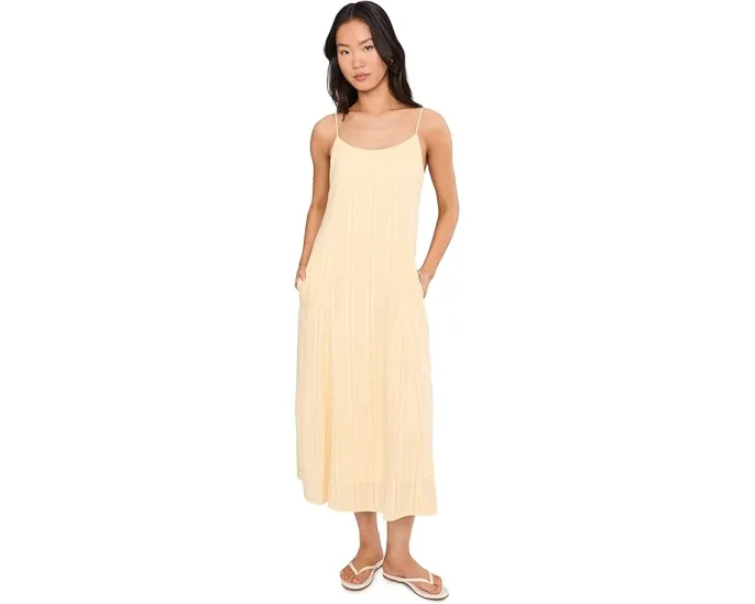 Макси-платье Splendid Meadow из хлопка с ажурной тканью и регулируемыми бретелями