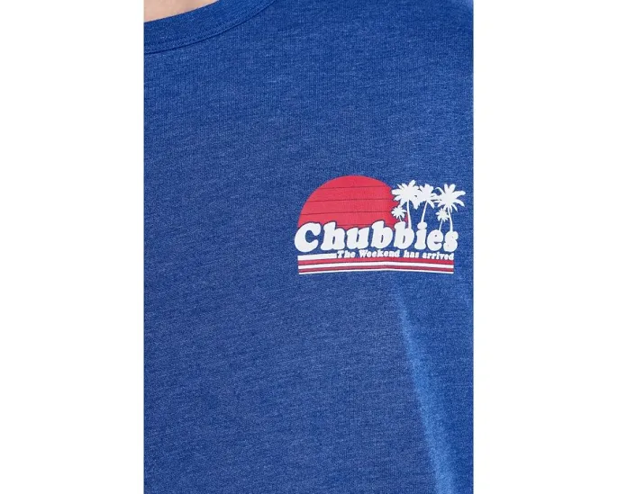 Футболка Chubbies The Ol' College Try с принтом на спине и круглым вырезом