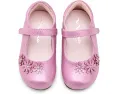 Туфли для девочек Nina Kids Daisy с цветочным апплике и стразами на липучке