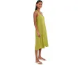 Terra Foil Crinkle Scoop Neck Gown
