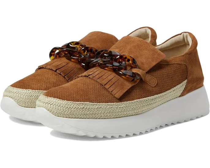 Vaneli Qerene мокасины с мраморным цепным декором и бахромой