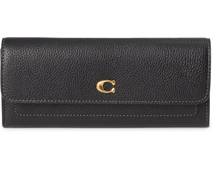 Длинный кошелек-клатч COACH Mila Long Flap с карманом для монет