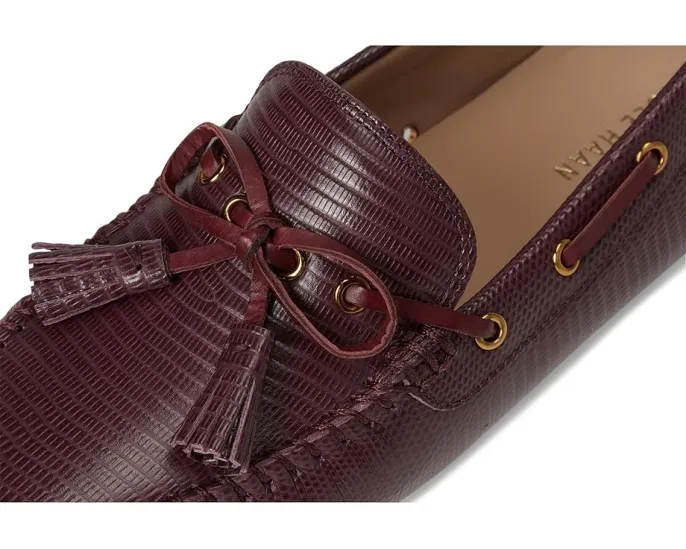 Лоферы Cole Haan Gissella Drivers с круглым носком и плетеной деталью