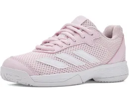 Adidas Courtflash Tennis детские кроссовки розовые с белым