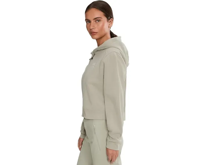 Кроп худи Arc'teryx Emblem Fleece Full Zip из флиса средней плотности