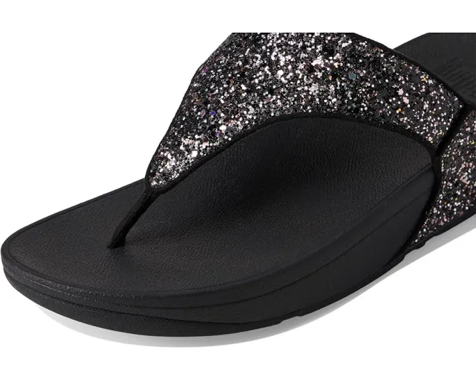Сандалии FitFlop Lulu Multi-Tonal Glitter с перемычкой и блестками