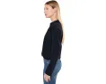 Топ Lilla P Faux Wrap Collared с имитацией запаха и длинными рукавами