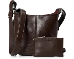 Мини-сумка-ведро Halo из глянцевой кожи на съемном ремне Kate Spade New York