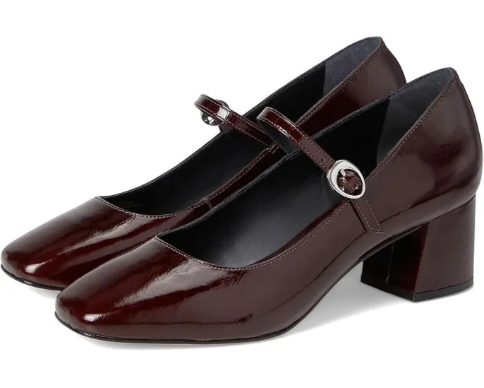 Туфли Bernardo Ancona с квадратным носком и регулируемой пряжкой