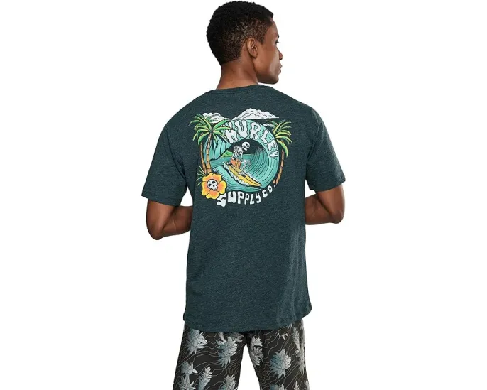 Hurley Dead Shred Slub Футболка с коротким рукавом и структурной тканью