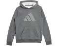 Худи Adidas Mesh 3-Bar Heather с капюшоном для детей