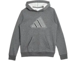 Худи Adidas Mesh 3-Bar Heather с капюшоном для детей