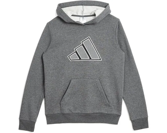Худи Adidas Mesh 3-Bar Heather с капюшоном для детей