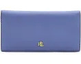 Ультратонкий кожаный кошелек Lauren Ralph Lauren с узором «перекрестная штриховка»